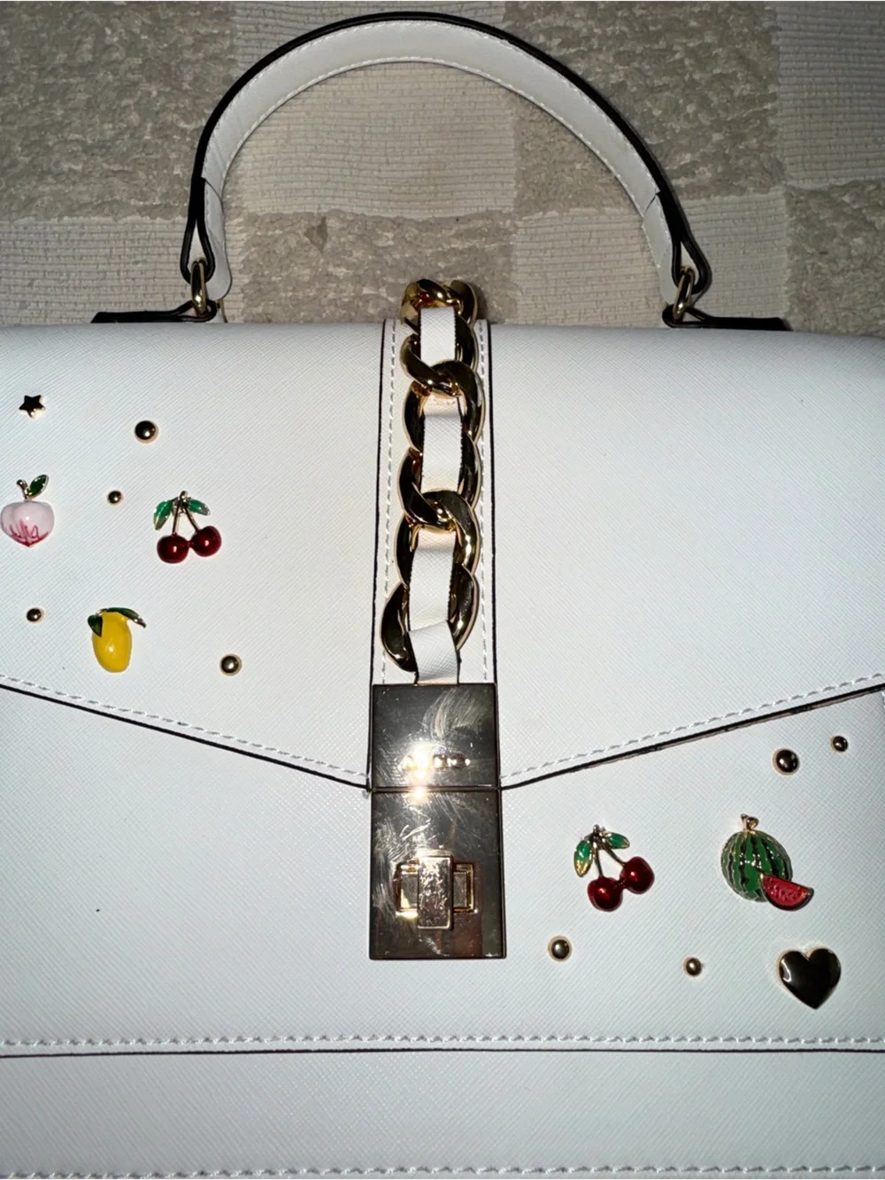 New Aldo Purse with Fruit Embellishments‎